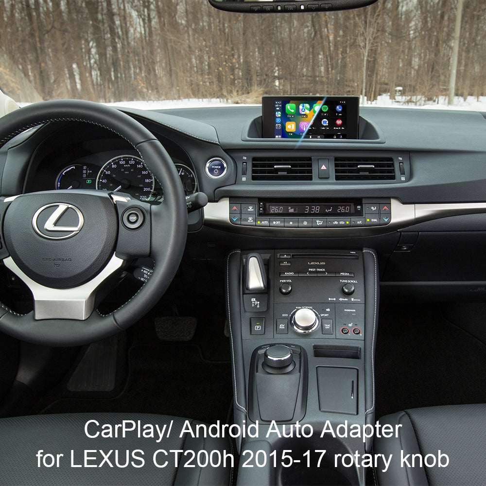 Lexus CT 2014-2020 CarPlay Lits Wireless Android Auto for CT With Rotary Knob