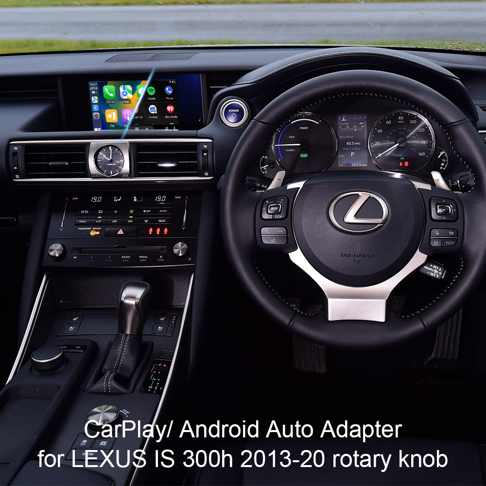 Lexus IS Wireless Android Auto Apple CarPlay for IS 2013-20 with Rotary Knob