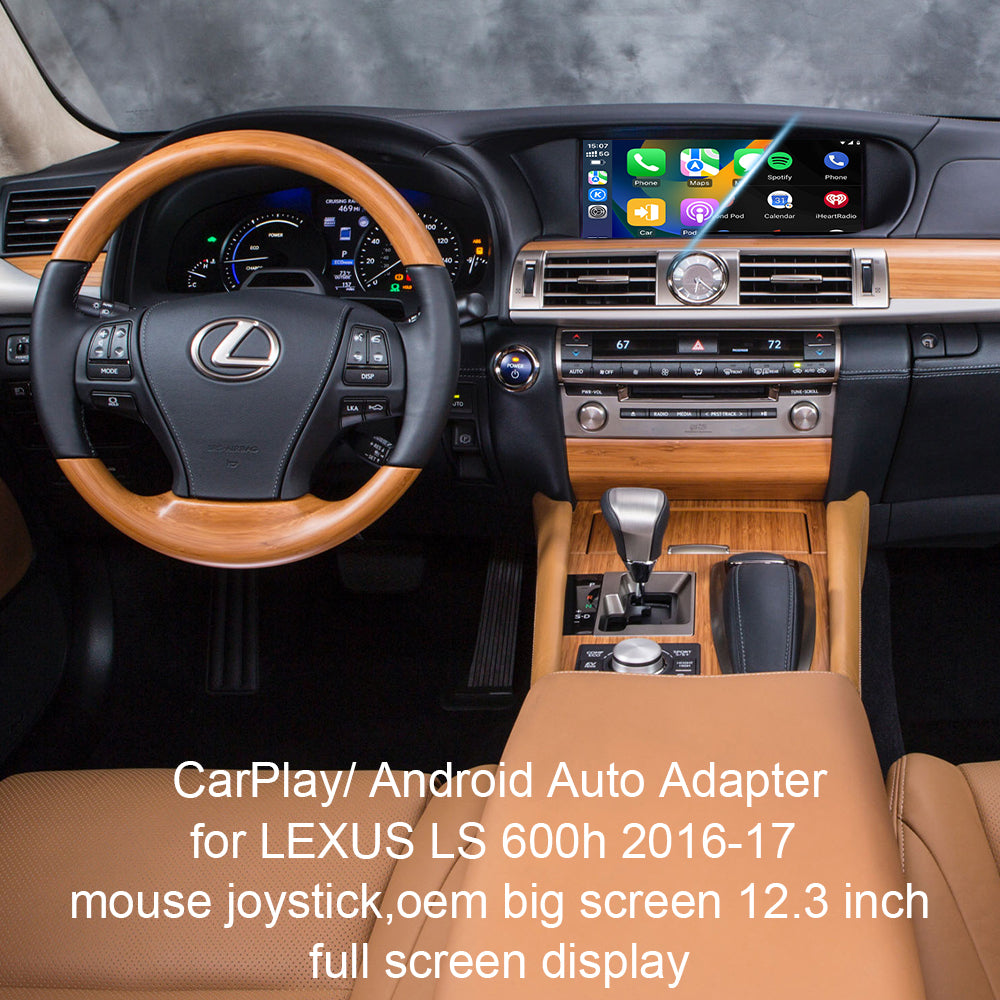 Lexus LS Wireless Android Auto Apple CarPlay for LS 2016-17 With Mouse Joystick,OEM Big Screen 12.3 Inch,Full Screen Display