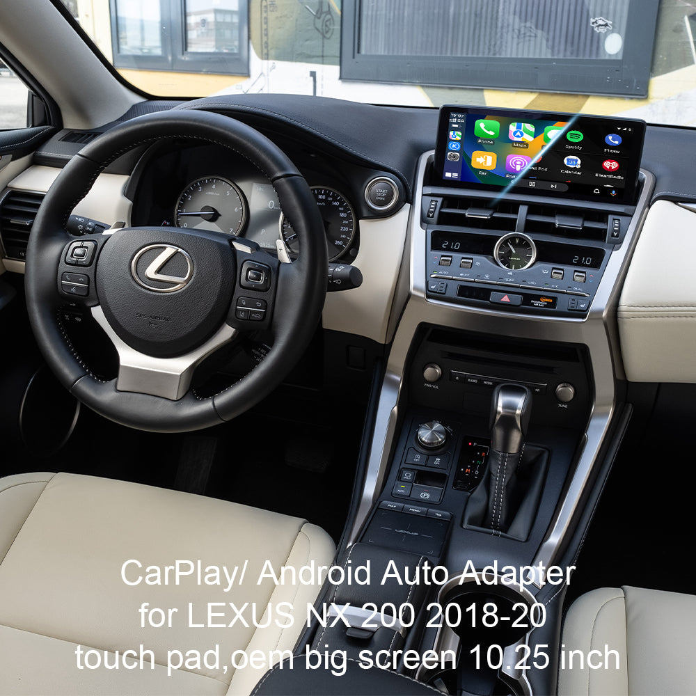 Lexus NX 2018-20 Wireless Android Auto Apple CarPlay With Touch Pad, OEM Small Screen 8 / 10.25 Inch