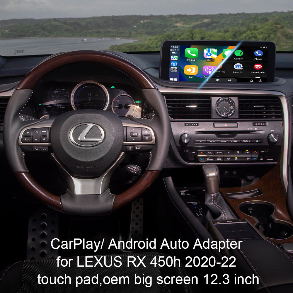 For Lexus RX Wireless Android Auto Apple CarPlay for RX 2020-22 With Touch Pad,8 / 12.3 Inch Screen